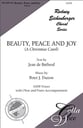 Beauty Peace and Joy SATB choral sheet music cover